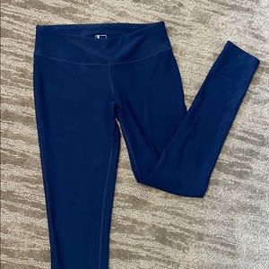 Navy Blue Mid-Rise Leggings